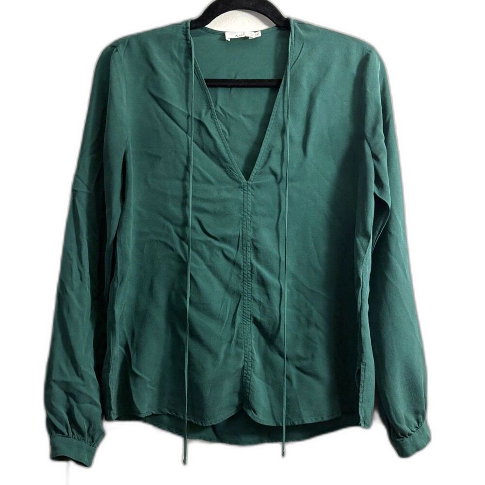 Women's A.L.C. 100% Silk Long Sleeve Top Size 2